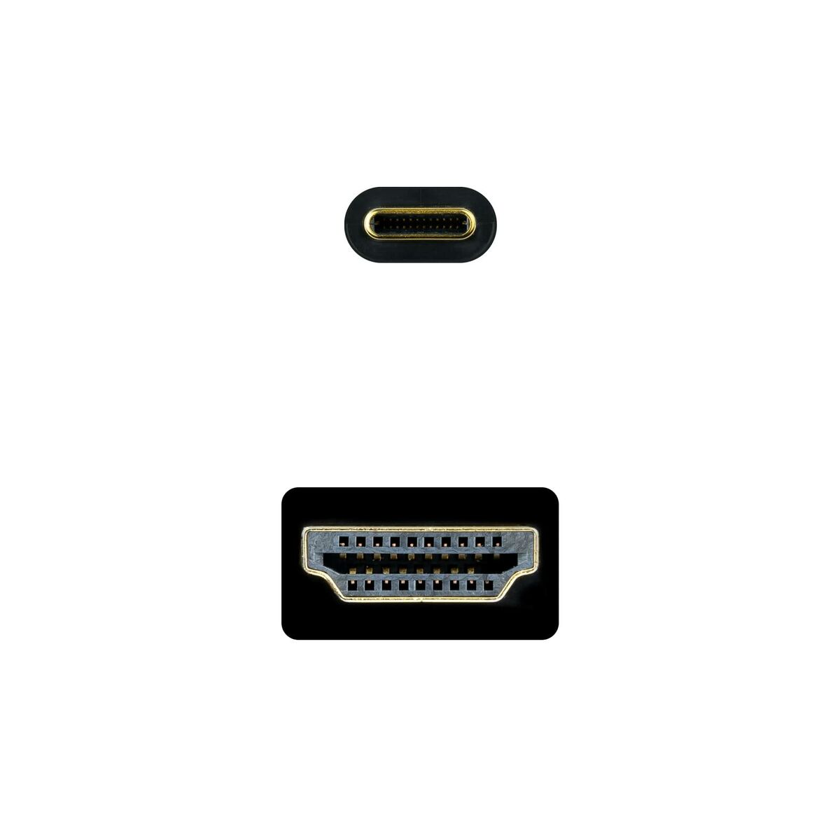 USB-C till HDMI Kabel NANOCABLE 10.15.5132 Svart 1,8 m 4K Ultra HD - 2