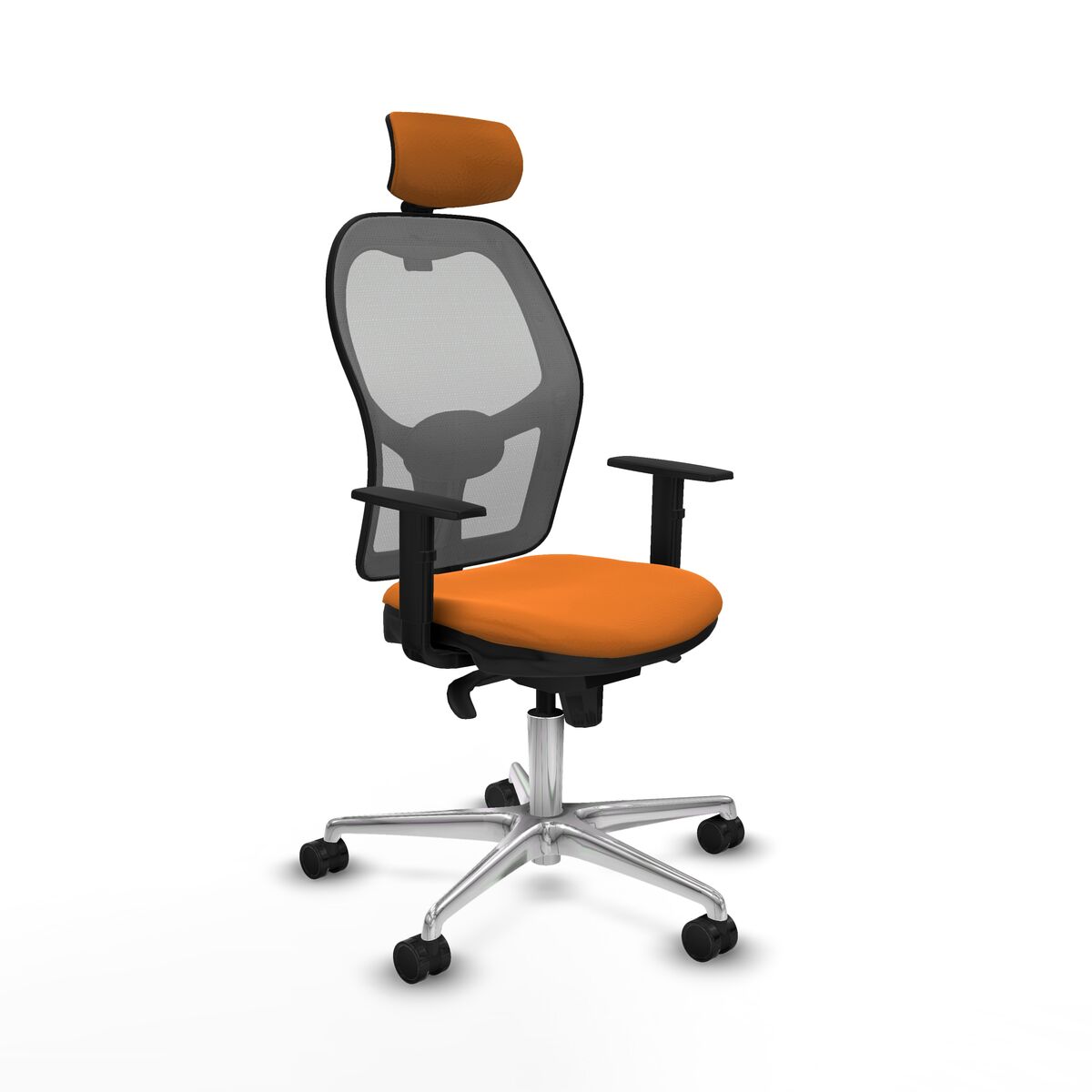 Kontorsstol med nackstöd Jorquera Piqueras y Crespo 1D086N2 Orange