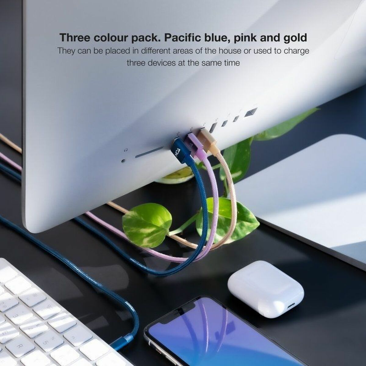 Kabel Lightning NANOCABLE 10.10.0401-CO2 1 m - 4