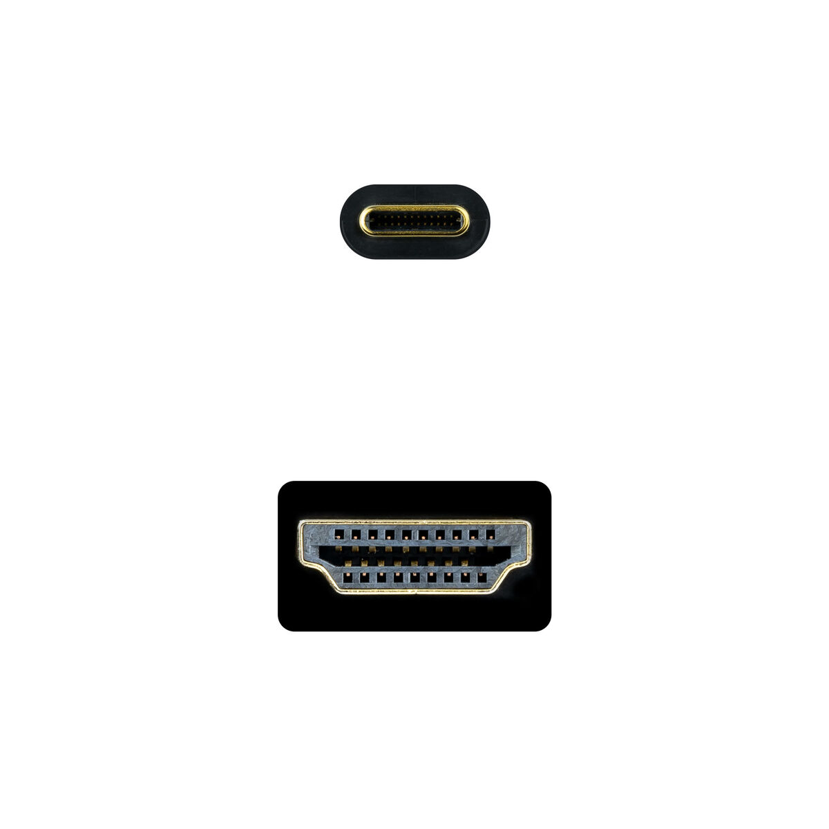 USB-C till HDMI Kabel NANOCABLE 10.15.5133 Svart 3 m 4K Ultra HD - 3