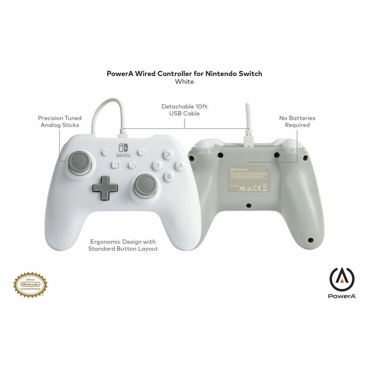 Spelkontroll Powera 1517033-03 Vit Nintendo Switch - 3