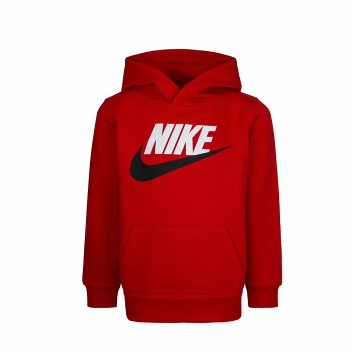 Tröja med huva Unisex Nike Club Hbr Röd