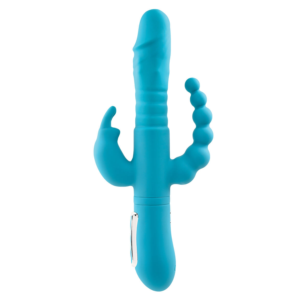 Smekningsapparat Double Penetration Adam & Eve Rabbit Blå - 5