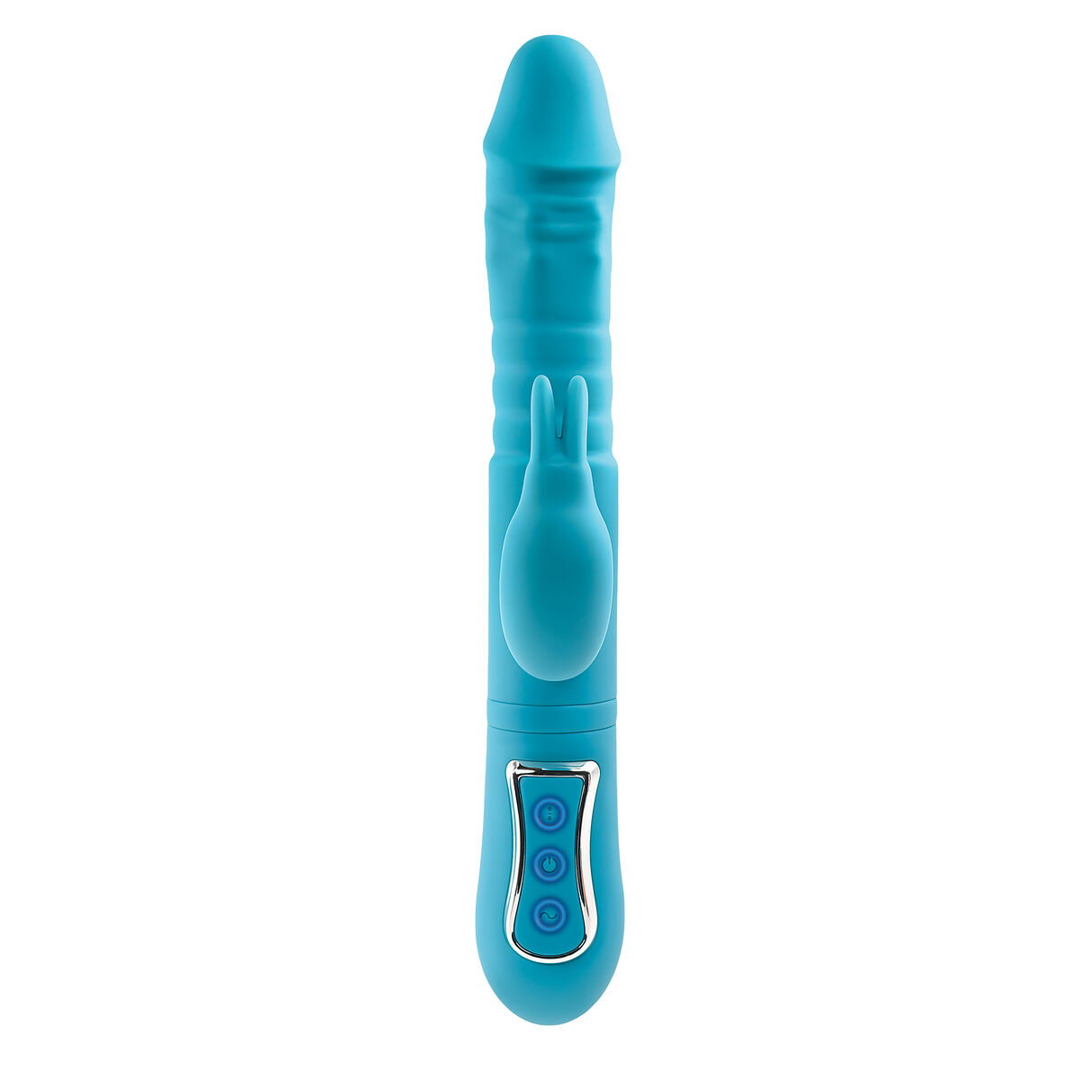 Smekningsapparat Double Penetration Adam & Eve Rabbit Blå - 3