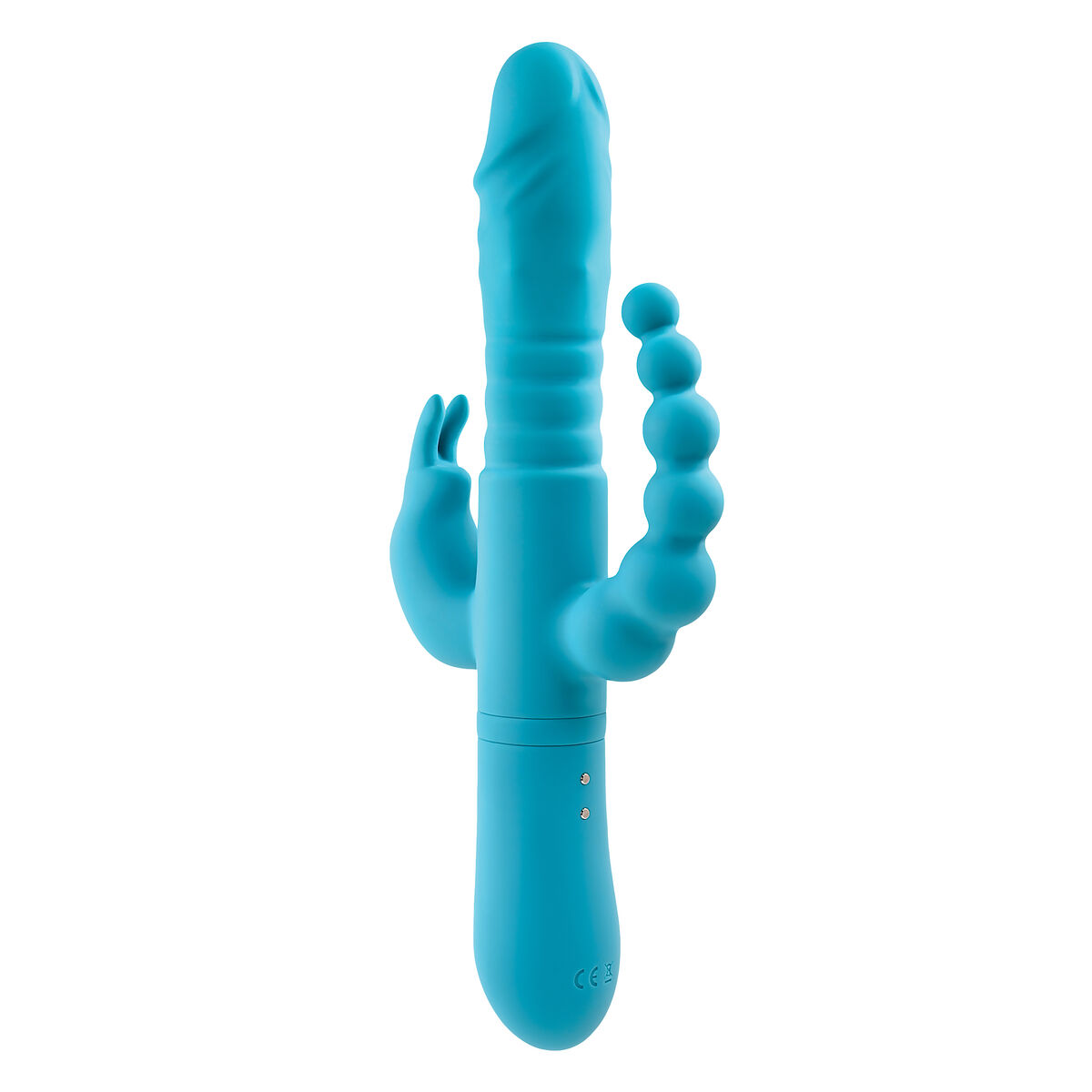 Smekningsapparat Double Penetration Adam & Eve Rabbit Blå - 6
