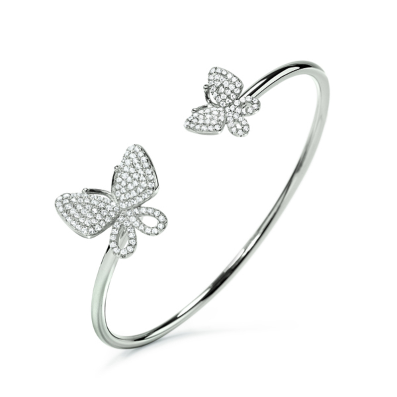 Armband Folli Follie Fjärilar Sterlingsilver (Ø 55 mm) - 13