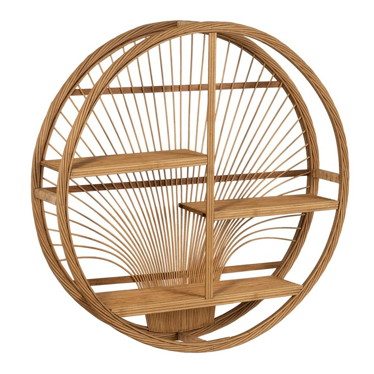 Hyllor Naturell Bambu 74 x 16 x 74 cm