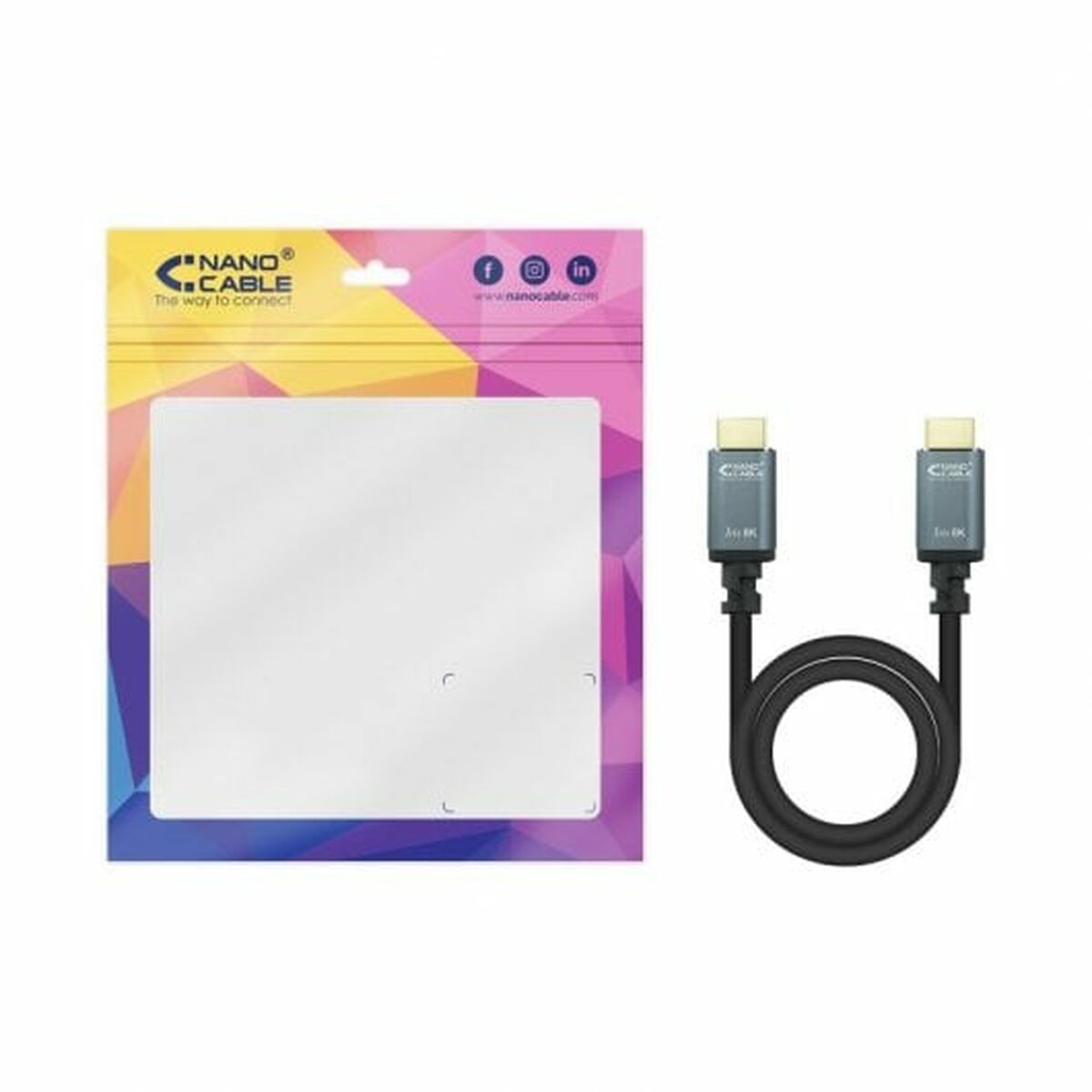 Kabel HDMI NANOCABLE 10.15.8010 10 m Svart - 6