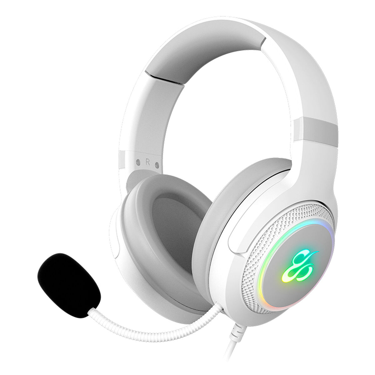 Hörlurar med Mikrofon Newskill NS-HS-SOBEK-71-IV Vit