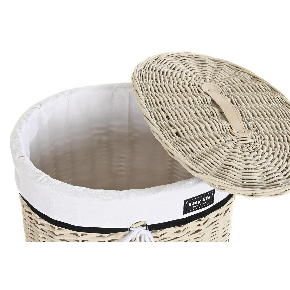 Korgset DKD Home Decor Vit Beige vide 51 x 38 x 58 cm - 4