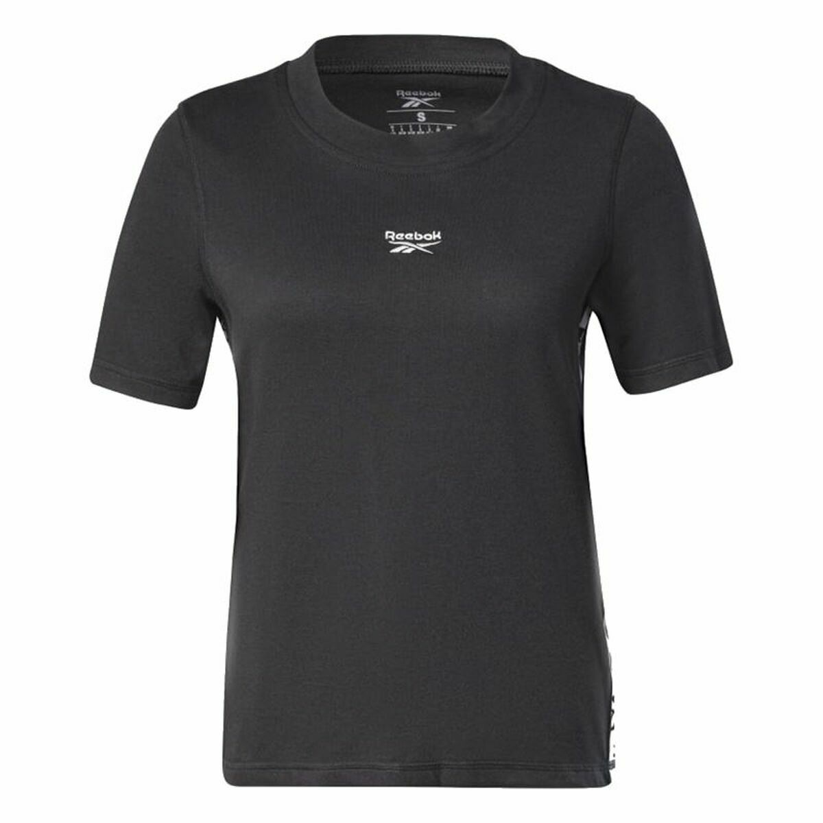 T-shirt med kortärm Dam Reebok Tape Pack Svart - 8