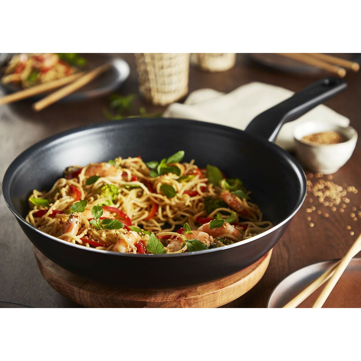 Stekpanna Tefal C38519 Svart Aluminium Ø 28 cm (28 cm) - 4