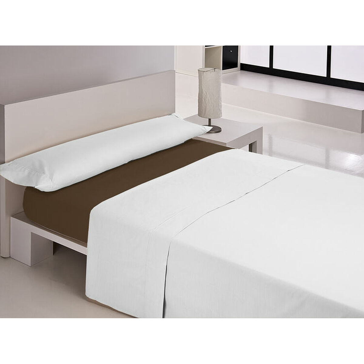 Inpassat underlakan Happy Home MIX COLORS Brun Säng 180 180 x 200 + 30 cm