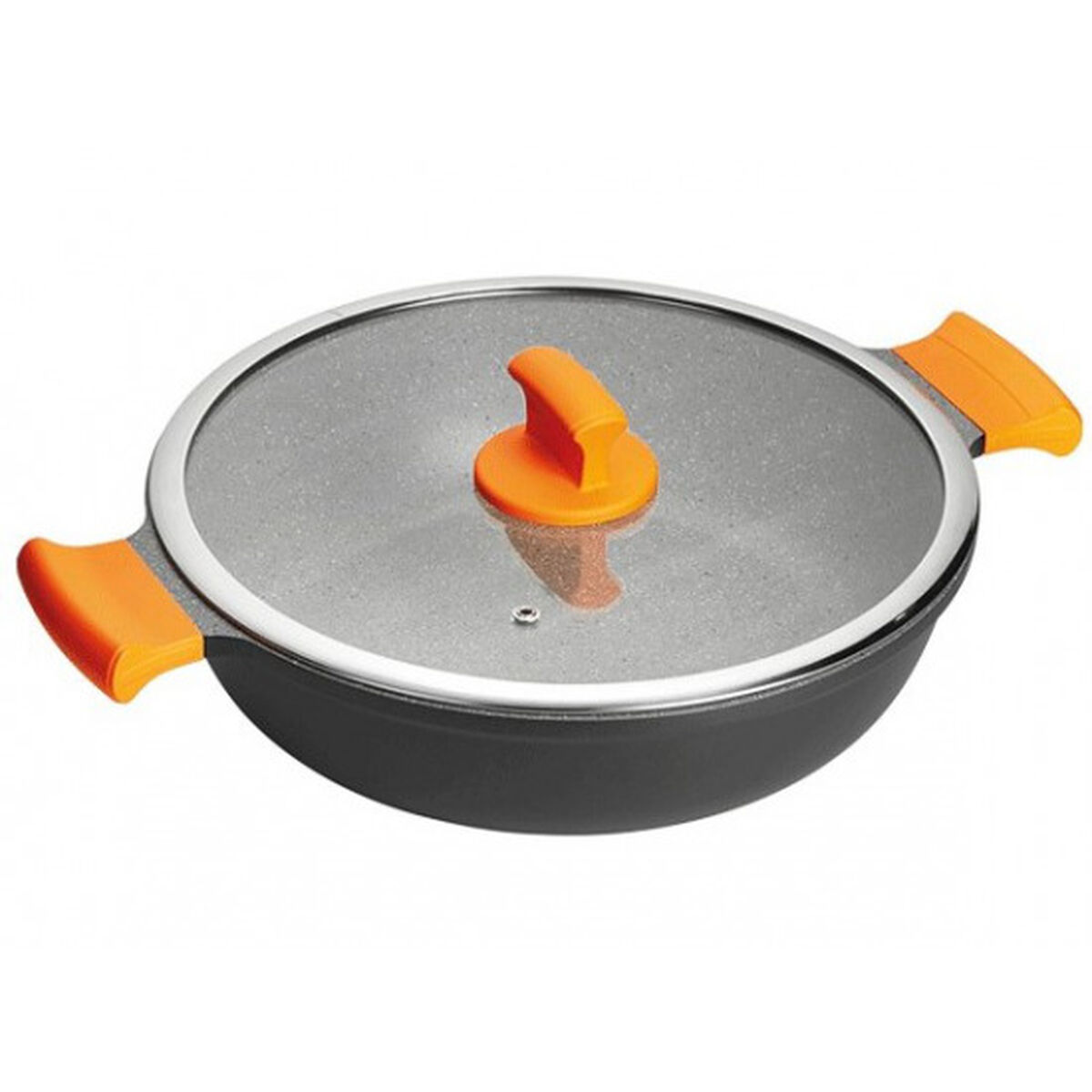 Kastrull med lock Inoxibar ABSOLUT Svart Ø 28 cm