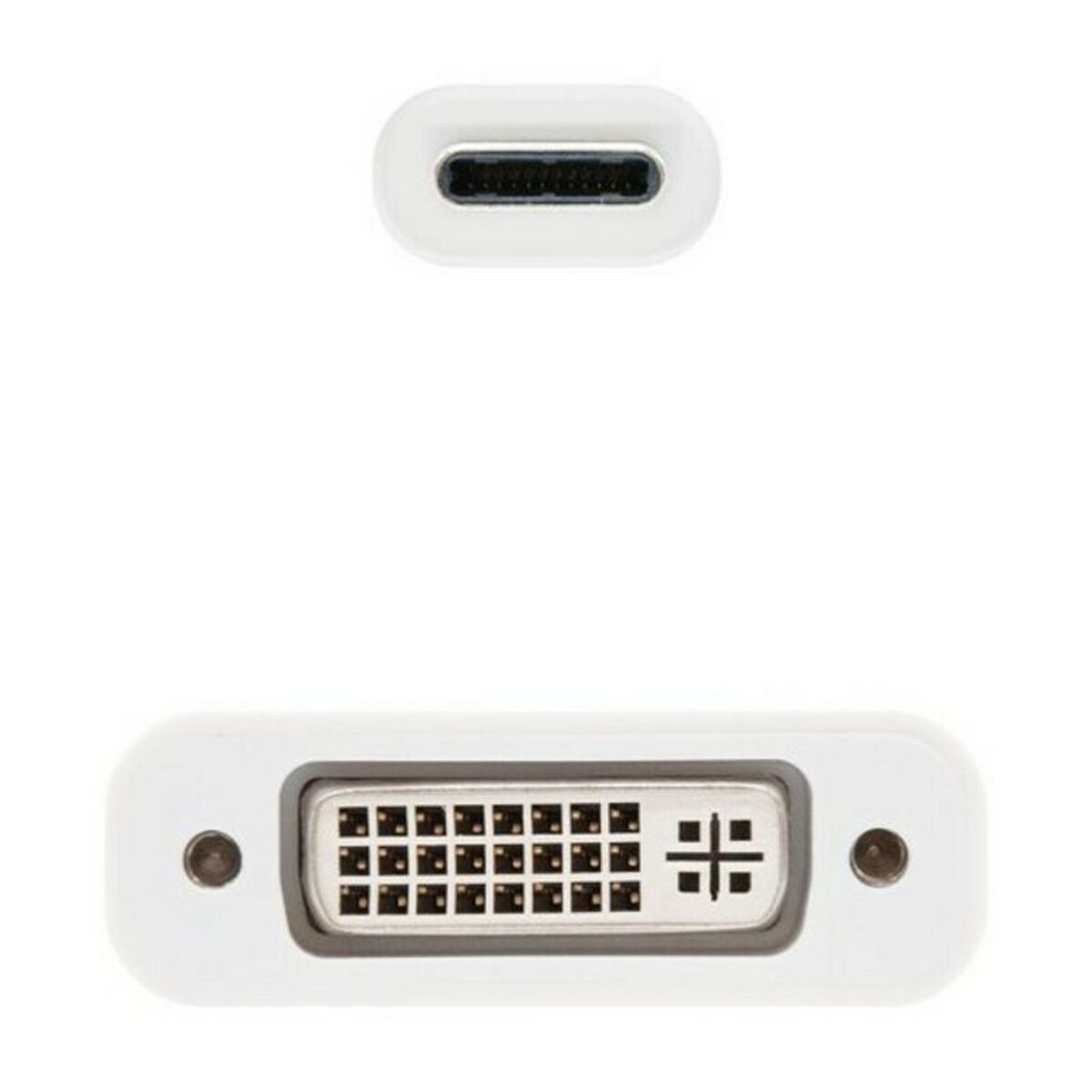 USB C till DVI Adapter NANOCABLE 10.16.4103 (15 cm) - 2