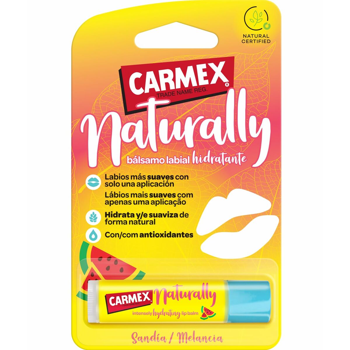 Fuktcerat Carmex Naturally Transparent Stick Vattenmelon - 2