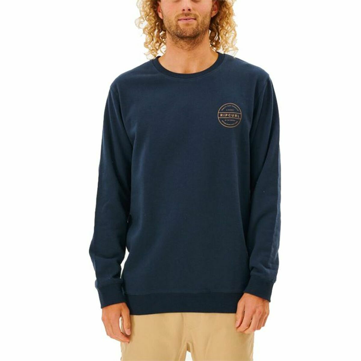 Tröja utan huva Herr Rip Curl Re Entry Crew Marinblå - 4