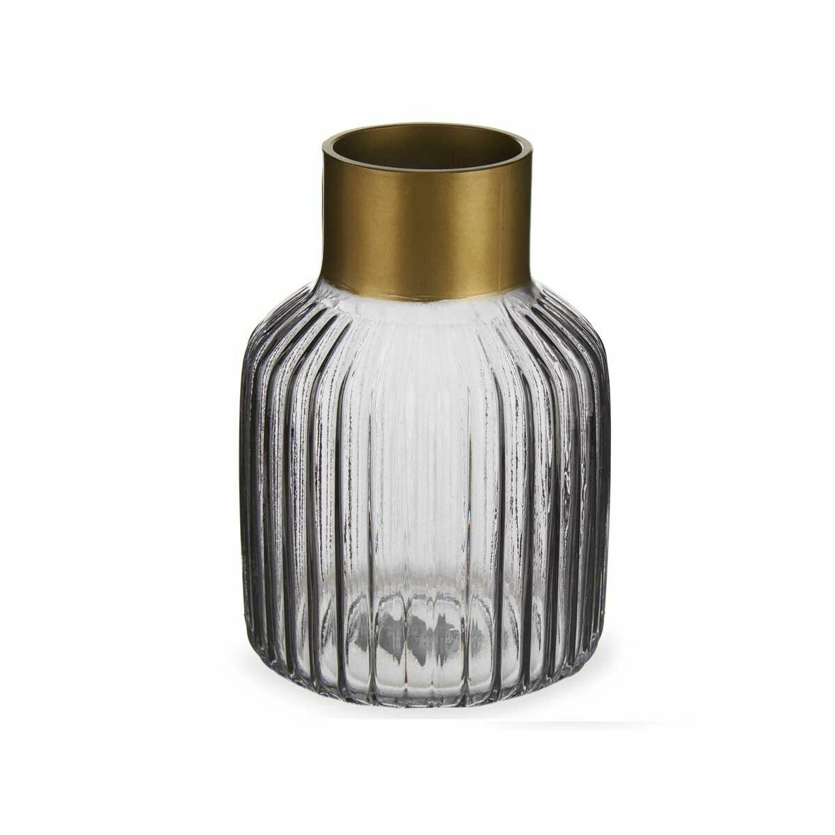 Vas Gift Decor Orange Ränder Plast 6 antal