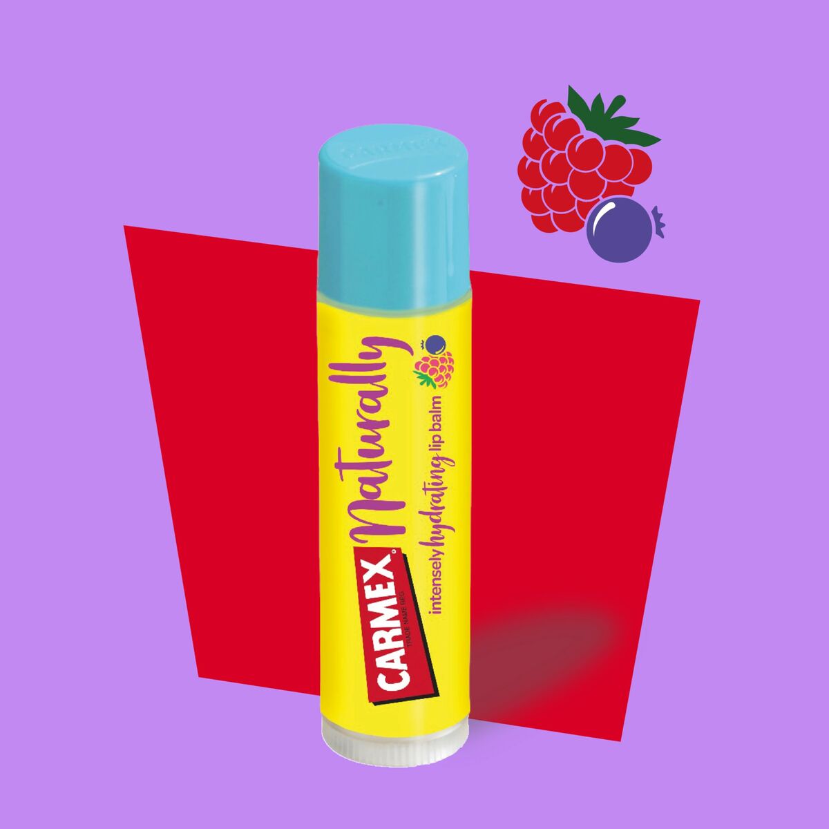 Fuktbalsam Carmex Hi Anti-Age Transparent Röda Bär Stick Volymgivande för läpparna - 2