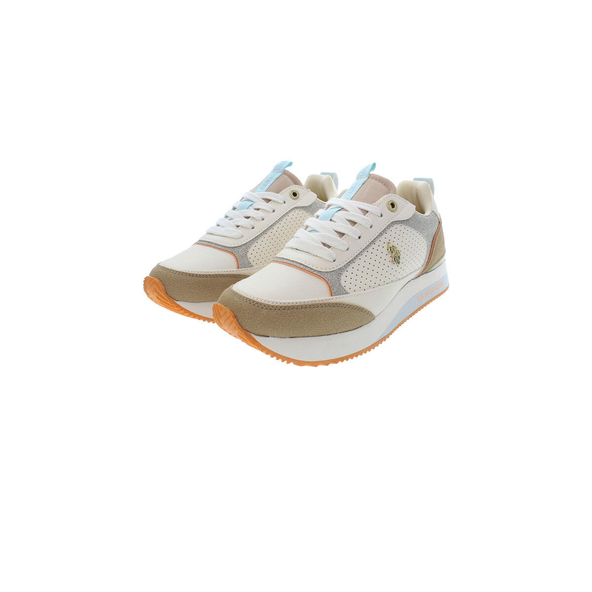 Gymnastiksko, Dam U.S. Polo Assn. FRISBY003 LBE Beige
