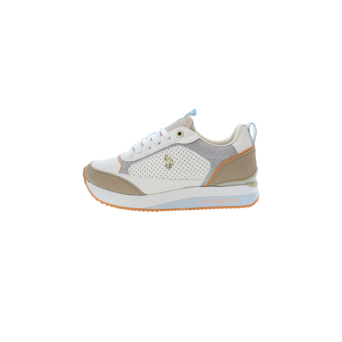 Gymnastiksko, Dam U.S. Polo Assn. FRISBY003 LBE Beige - 3