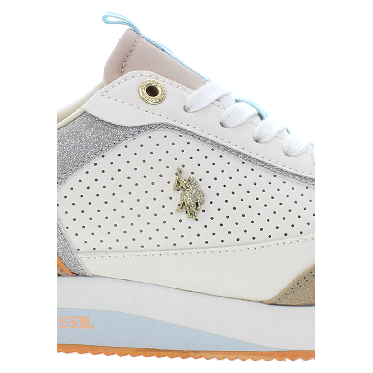 Gymnastiksko, Dam U.S. Polo Assn. FRISBY003 LBE Beige - 7