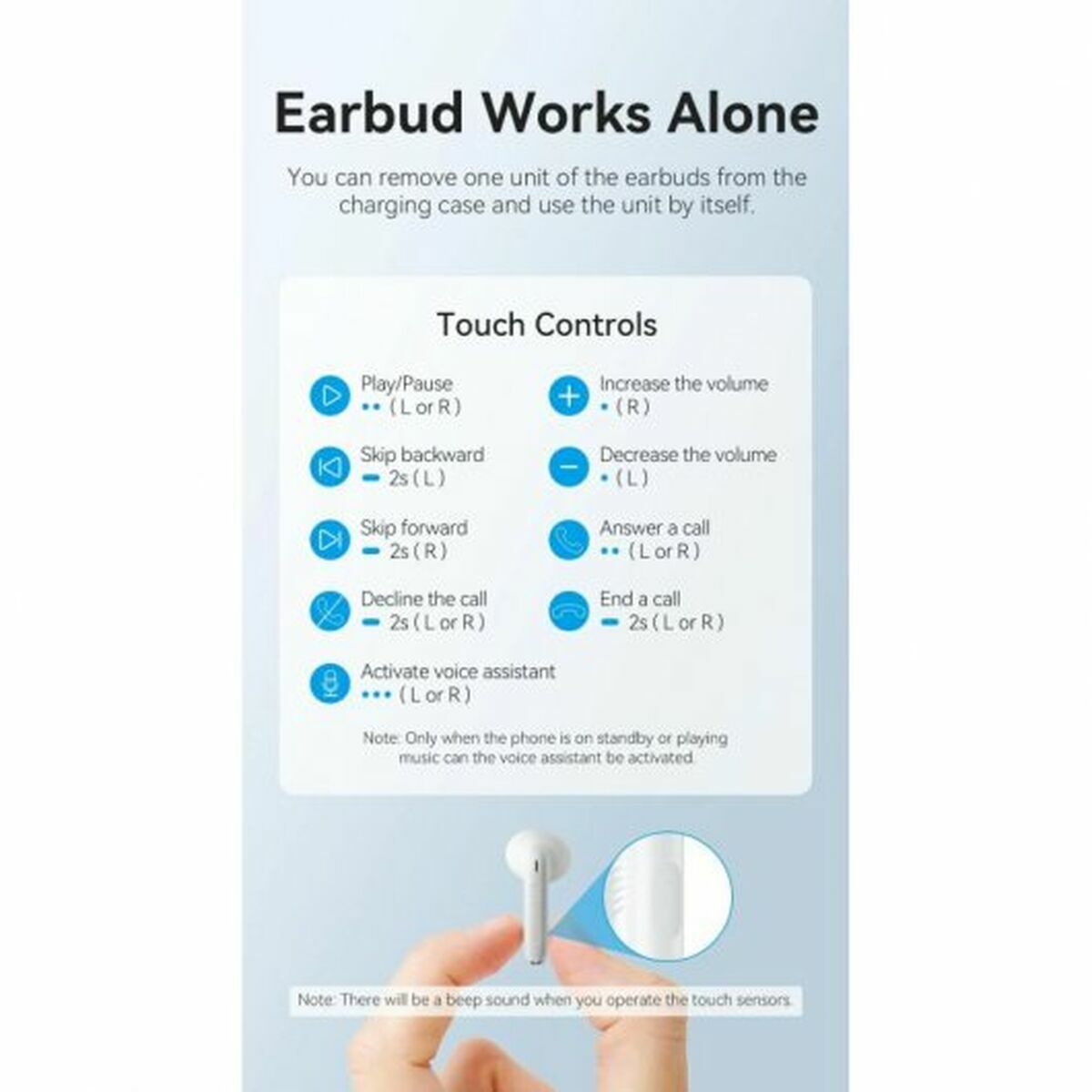 Ear Bluetooth hörlurar Vention NBHP0 - 2