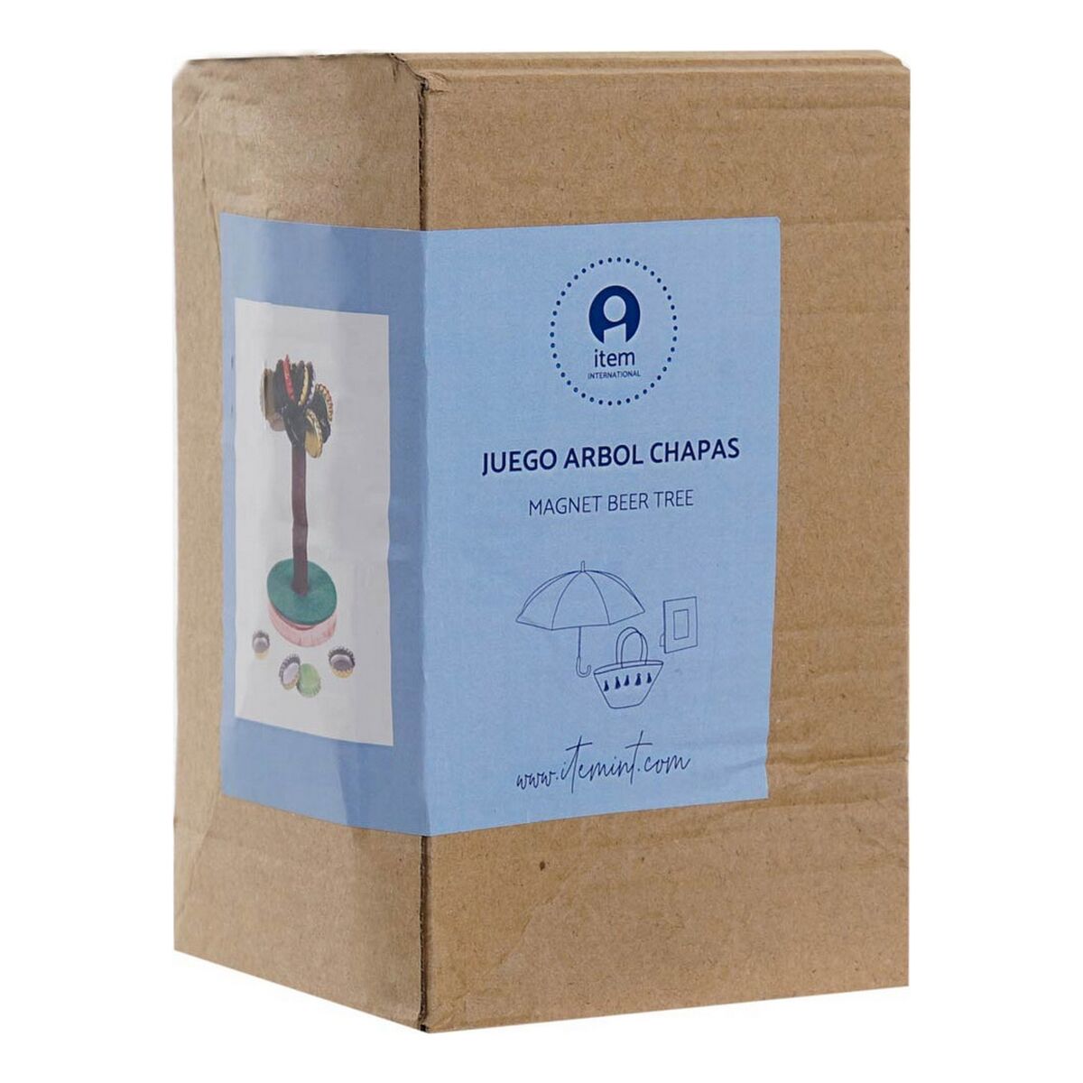 Spel av Trä DKD Home Decor Brun Grön polypropen Plast 9,5 x 9,5 x 15,5 cm - 15