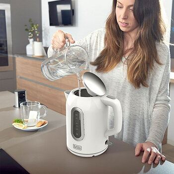 Vattenkokare Black & Decker BXKE2204E Vit 2200 W 1,7 L