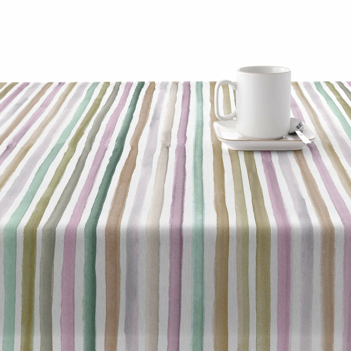 Fläckresistent bordsduk Belum Naiara 4-100 Multicolour 150 x 150 cm Randig - 2