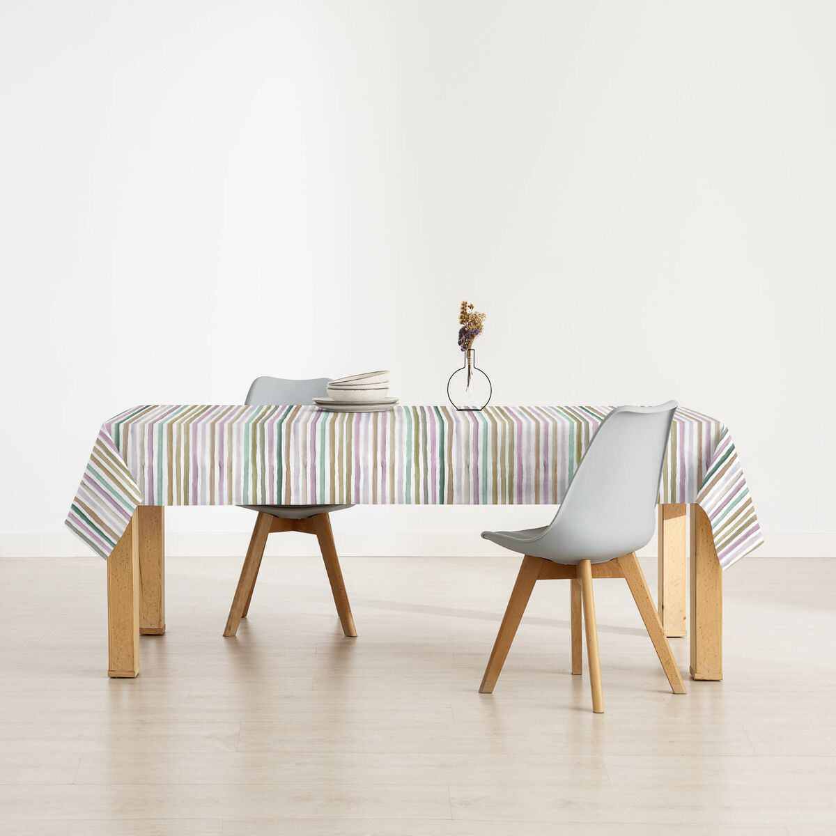 Fläckresistent bordsduk Belum Naiara 4-100 Multicolour 150 x 150 cm Randig - 3