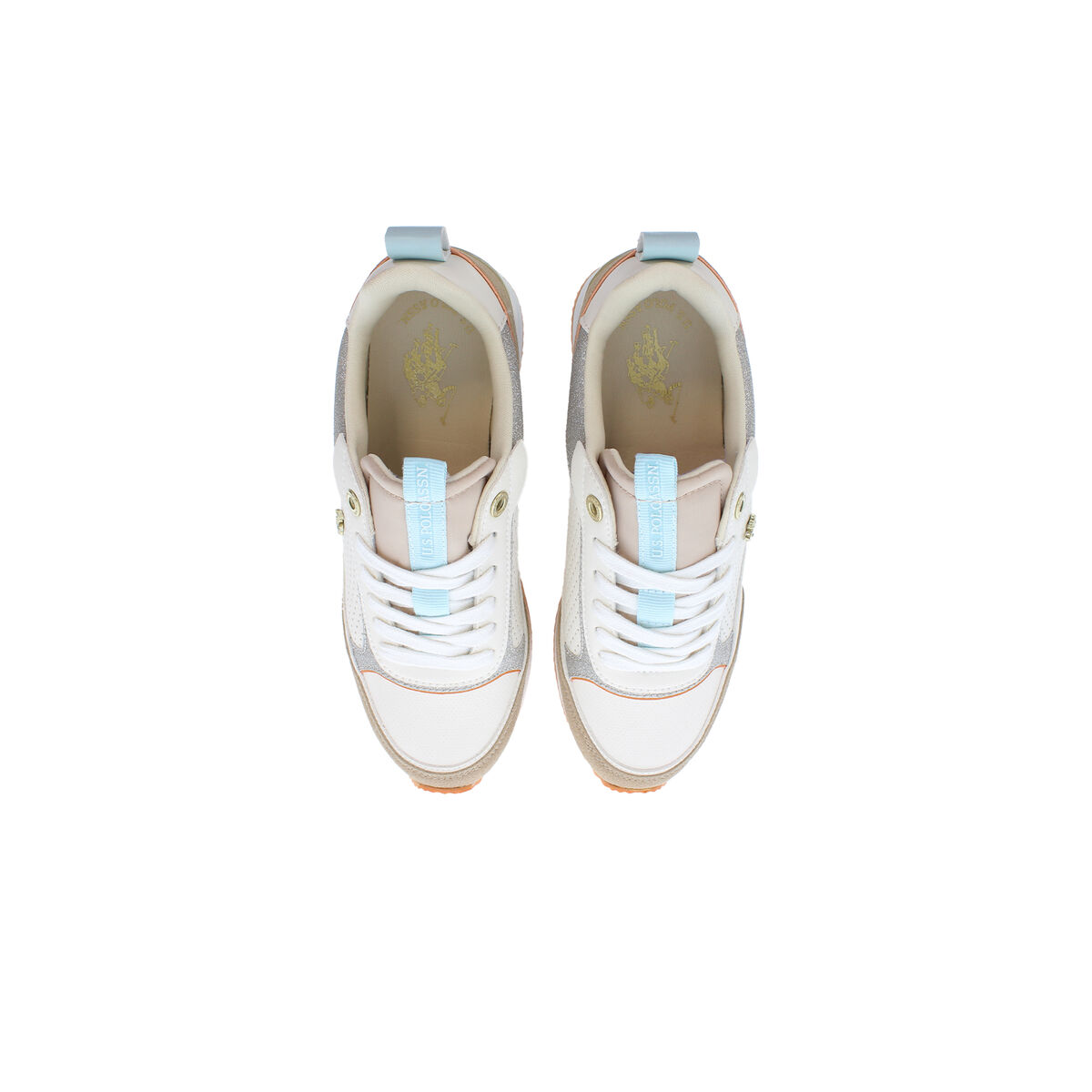 Gymnastiksko, Dam U.S. Polo Assn. FRISBY003 LBE Beige - 4