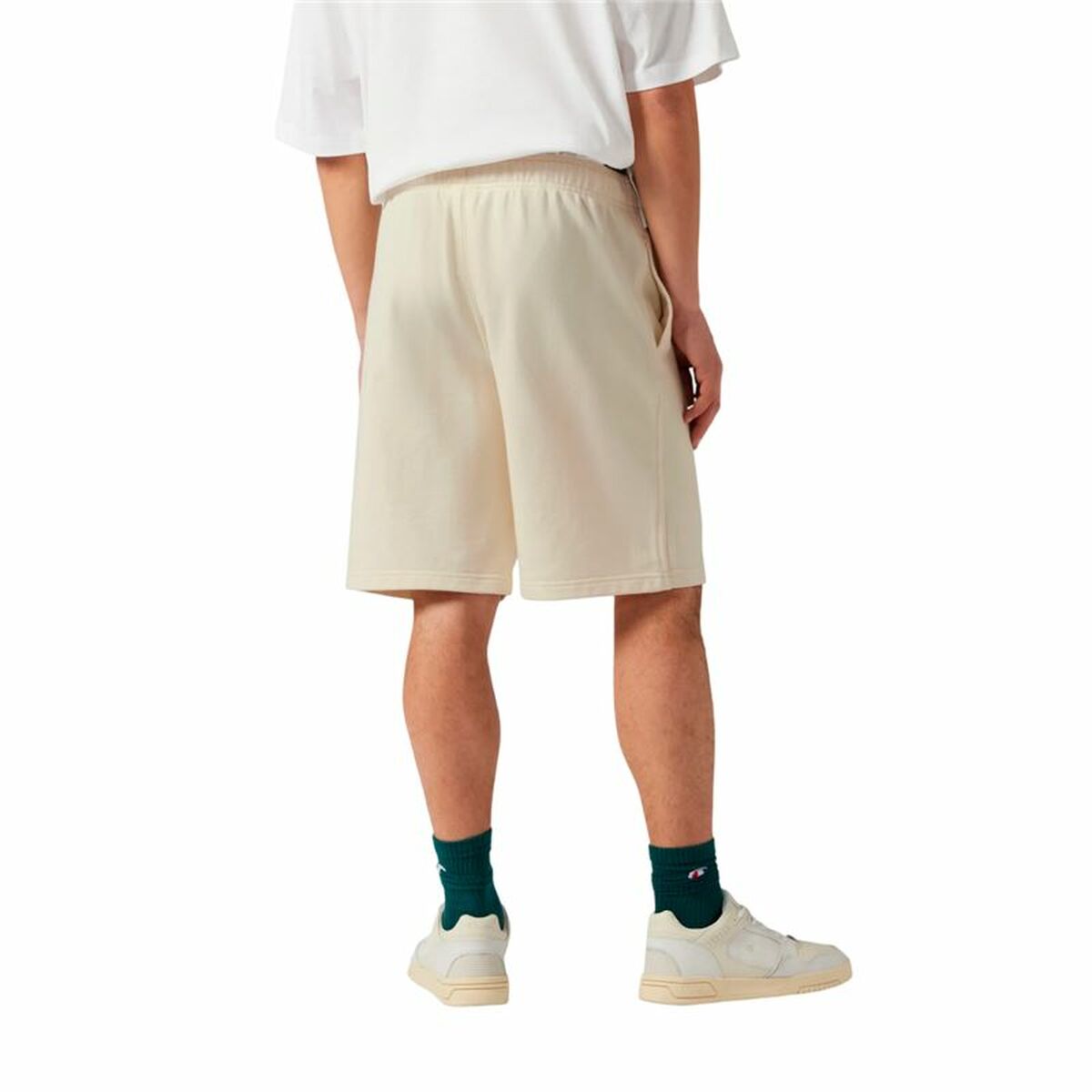 Herrshorts Champion Long Vit Naturell - 3