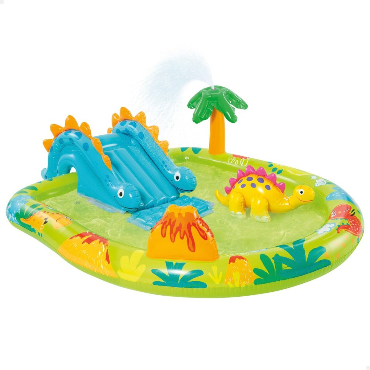 Uppblåsbar plaskpool för barn Intex Lekplats Dinosaurier 191 x 58 x 152 cm (3 antal) - 7