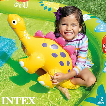 Uppblåsbar plaskpool för barn Intex Lekplats Dinosaurier 191 x 58 x 152 cm (3 antal)
