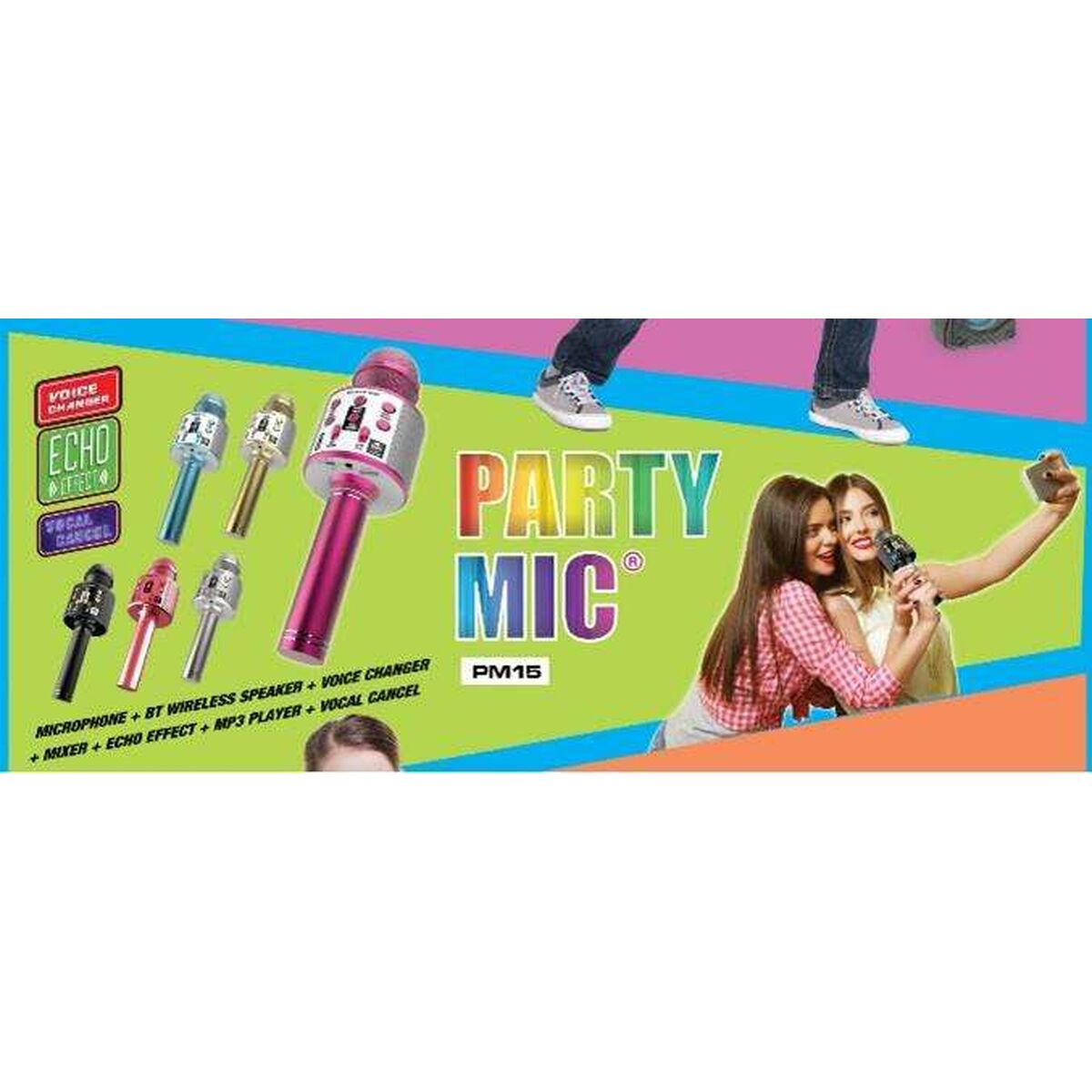 Karaoke Mikrofon Cefatoys Bluetooth - 2