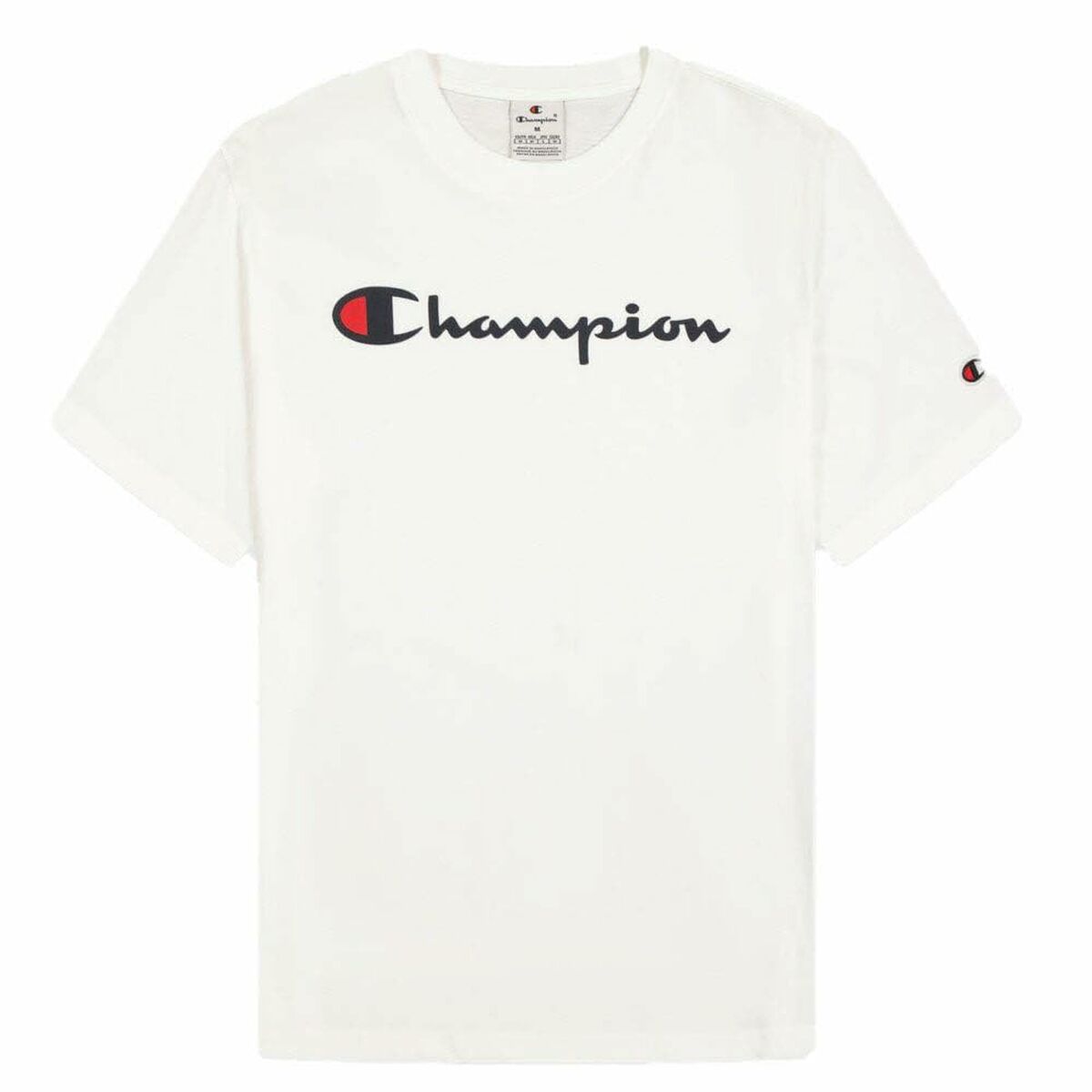 T-shirt med kortärm Herr Champion SS TEE 220256 Vit