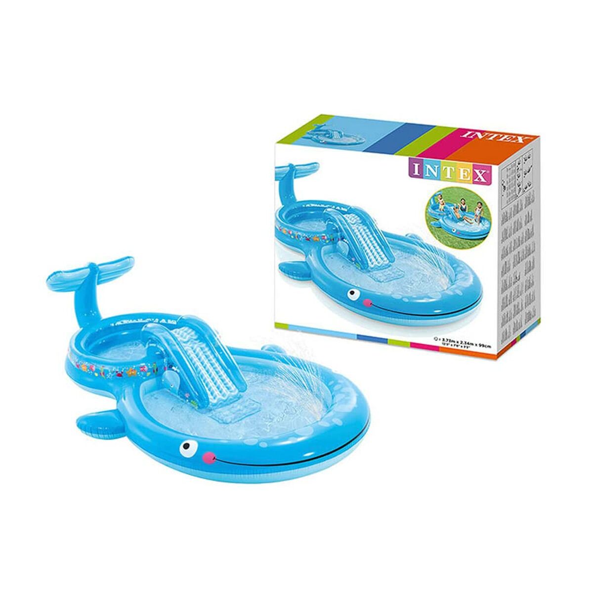 Uppblåsbar plaskpool för barn Intex Lekplats Val 235 L 23,4 x 9,9 x 37,3 cm - 2