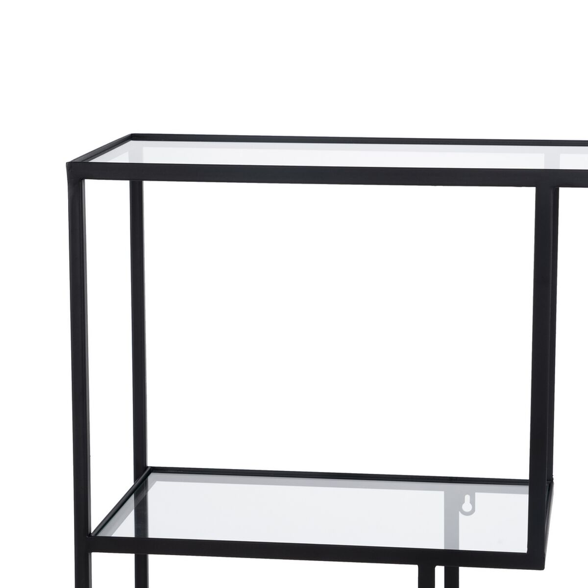 Bokhylla Svart Glas Järn 65 x 25 x 110 cm - 4
