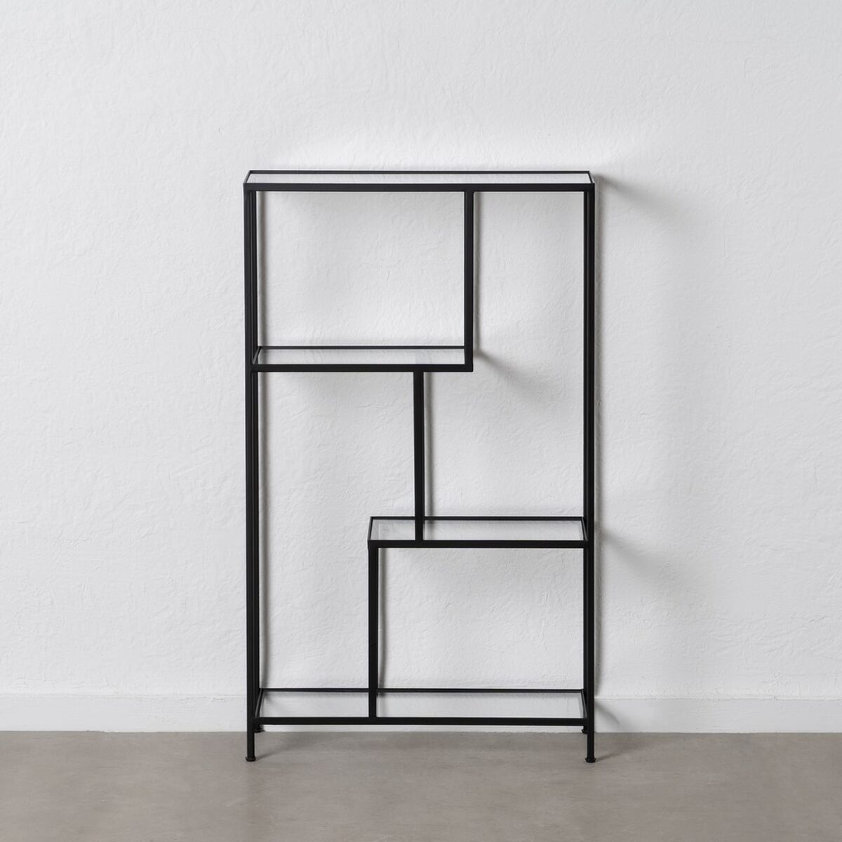 Bokhylla Svart Glas Järn 65 x 25 x 110 cm - 8