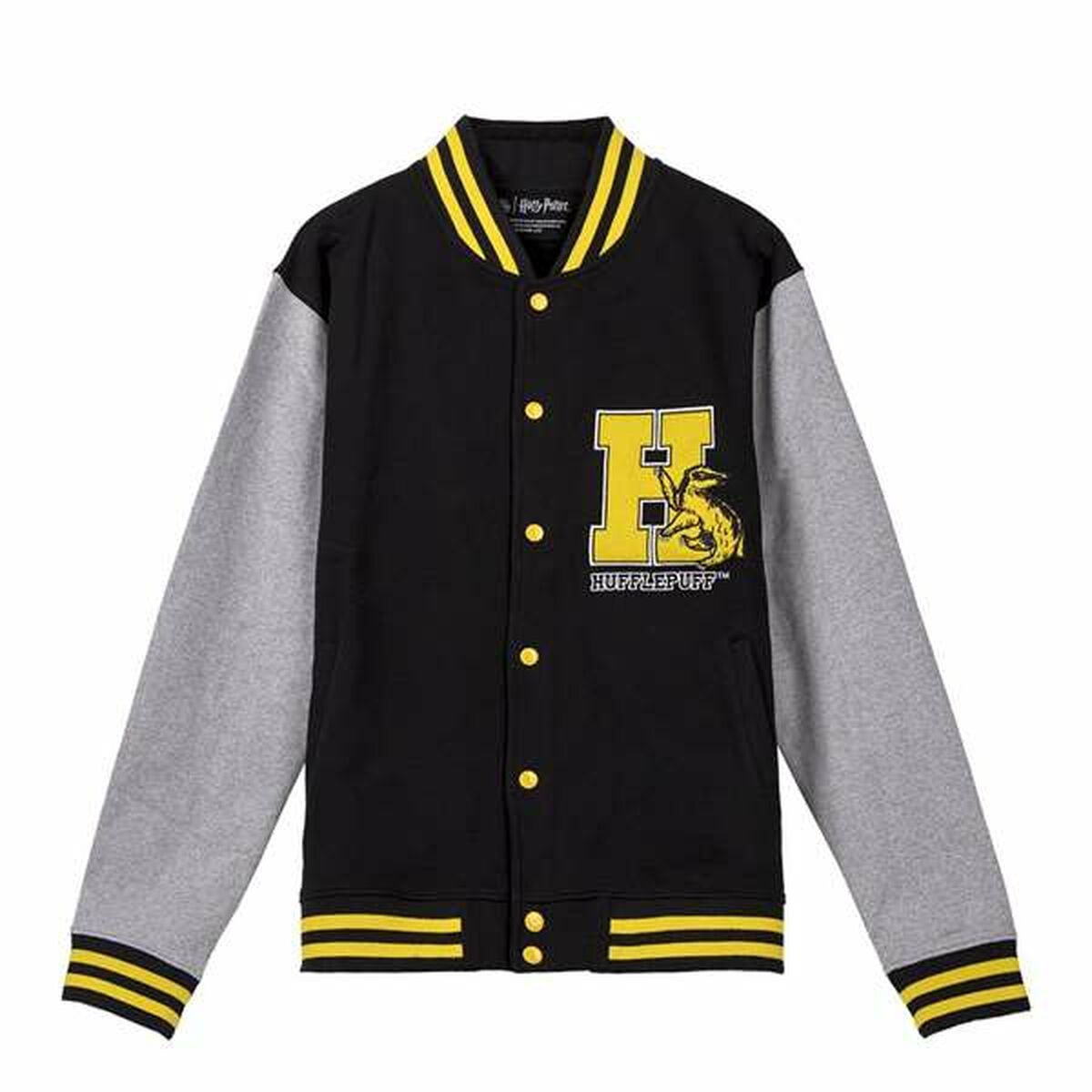 Tröja utan huva Unisex Harry Potter Hufflepuff  Svart