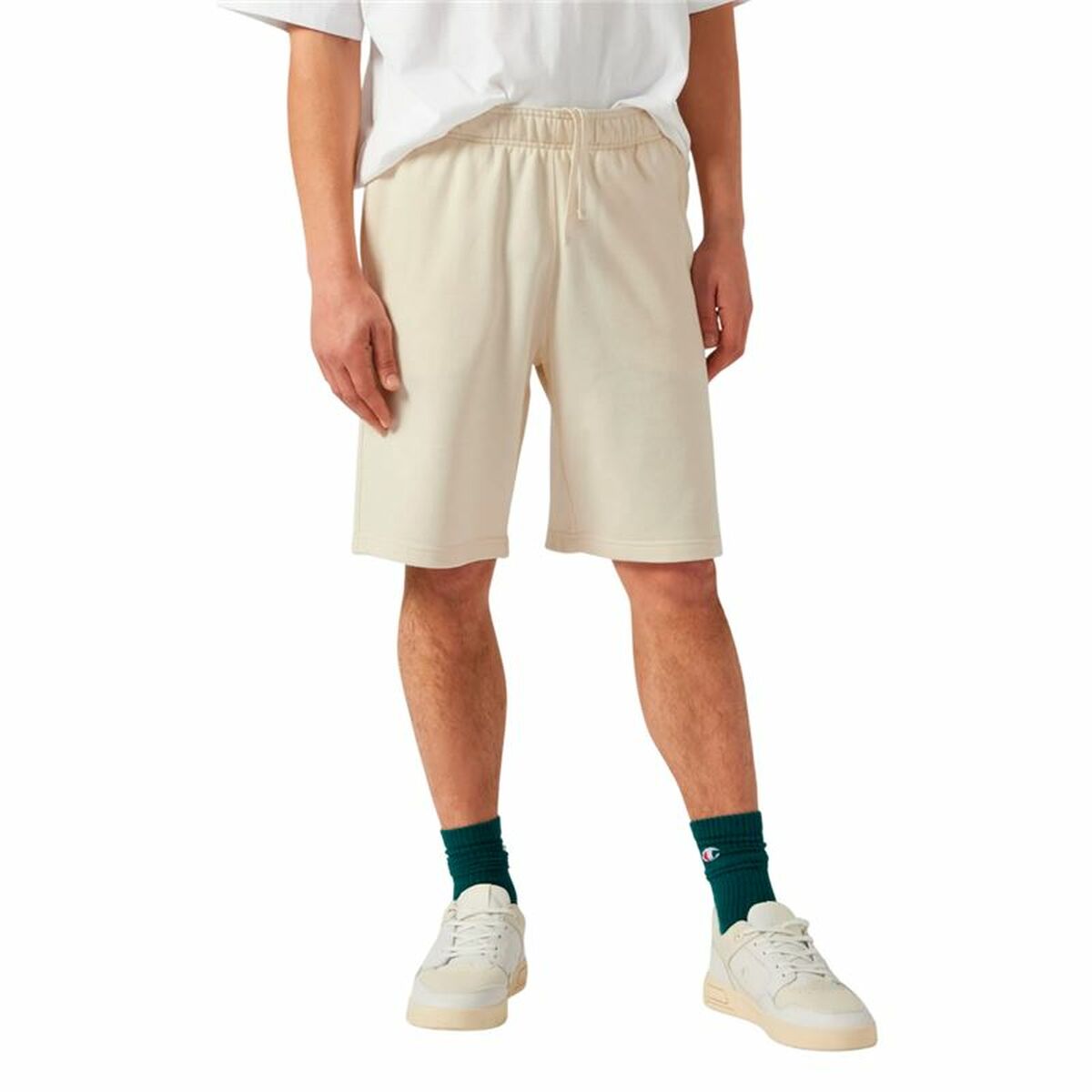 Herrshorts Champion Long Vit Naturell - 2
