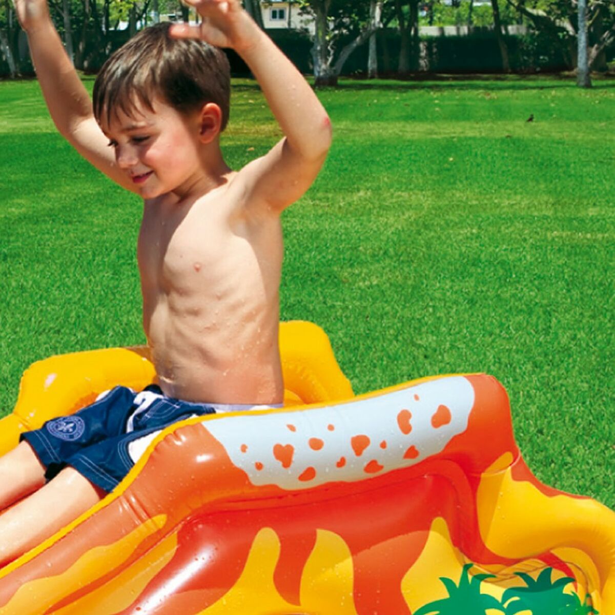 Uppblåsbar plaskpool för barn Intex Lekplats Dinosaurier 272 L 249 x 109 x 191 cm (2 antal) - 13