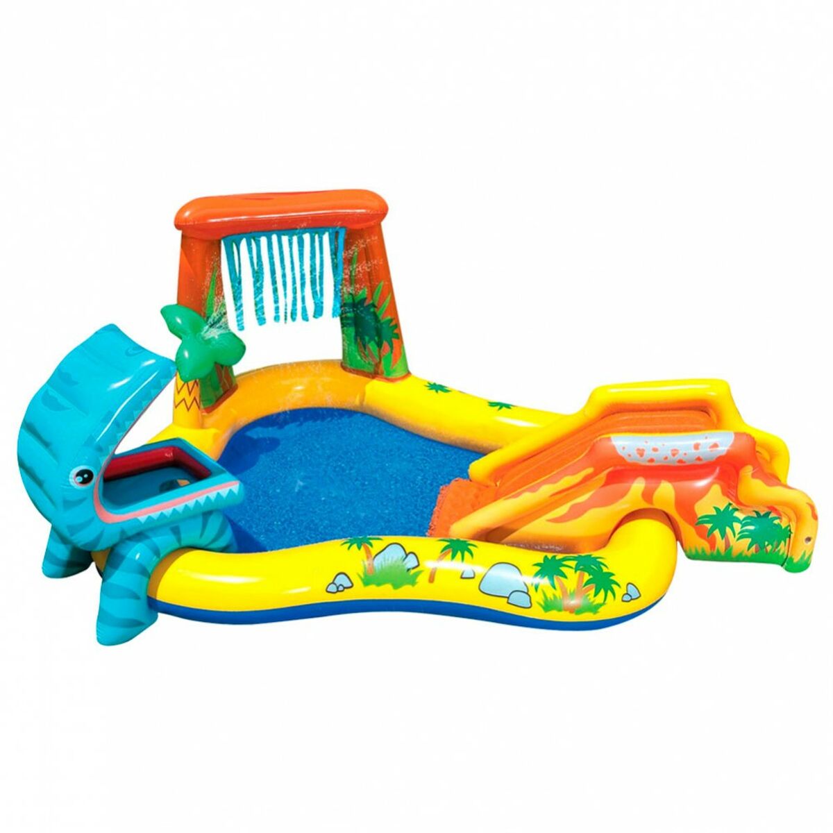 Uppblåsbar plaskpool för barn Intex Lekplats Dinosaurier 272 L 249 x 109 x 191 cm (2 antal) - 9