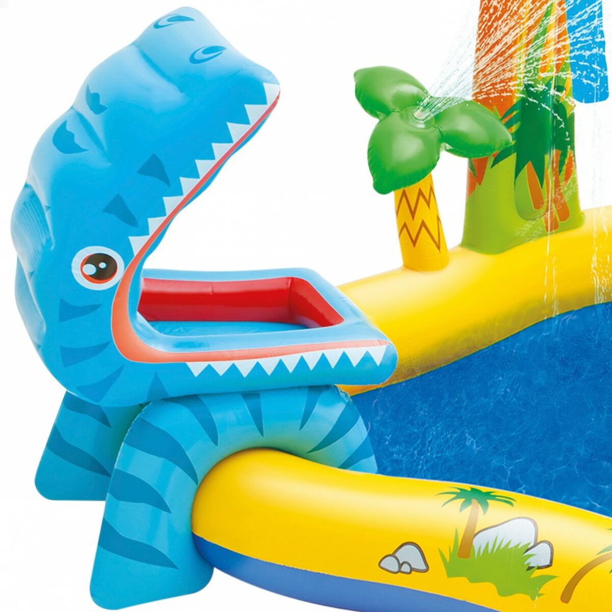 Uppblåsbar plaskpool för barn Intex Lekplats Dinosaurier 272 L 249 x 109 x 191 cm (2 antal) - 6