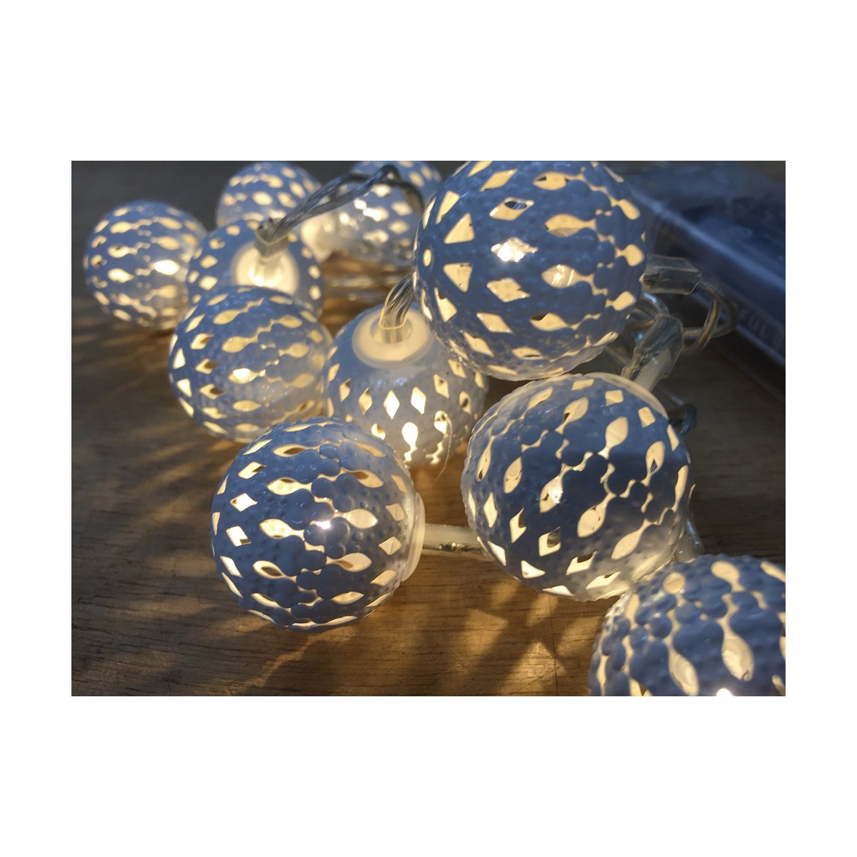 LED-krans Decorative Lighting Silvrig - 9