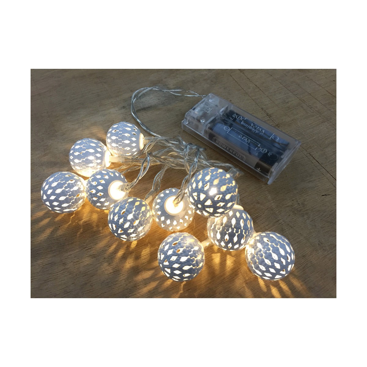 LED-krans Decorative Lighting Silvrig - 4