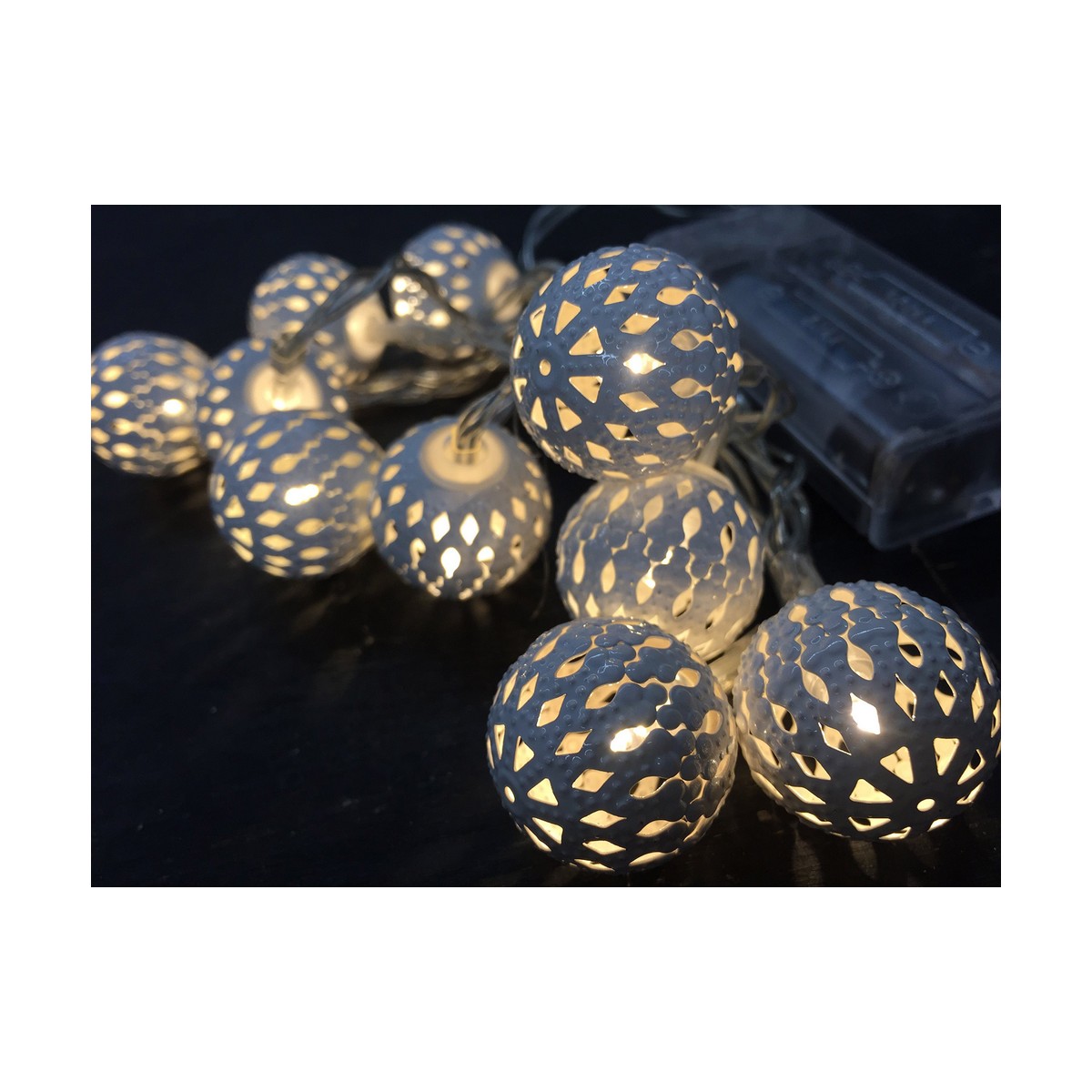LED-krans Decorative Lighting Silvrig - 6