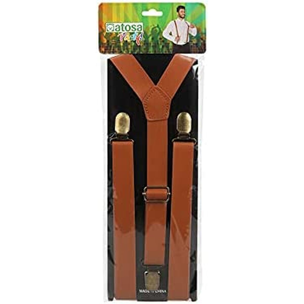 Justerbara remmar Brun Orange - 3