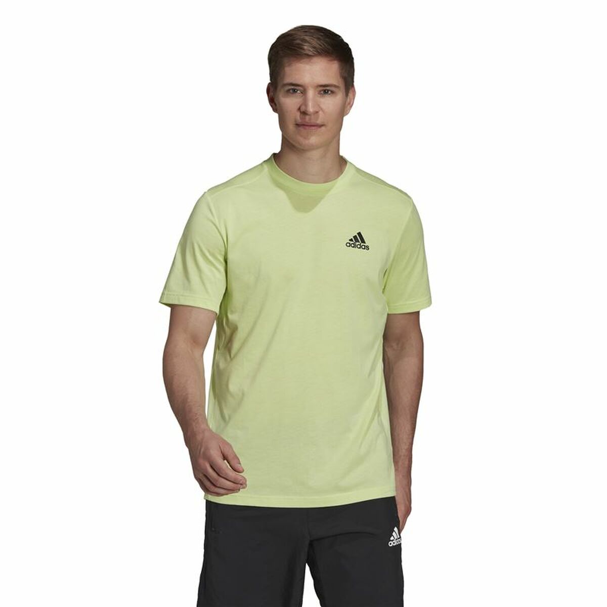 T-shirt med kortärm Herr Adidas Aeroready Designed 2 Move Grön - 16